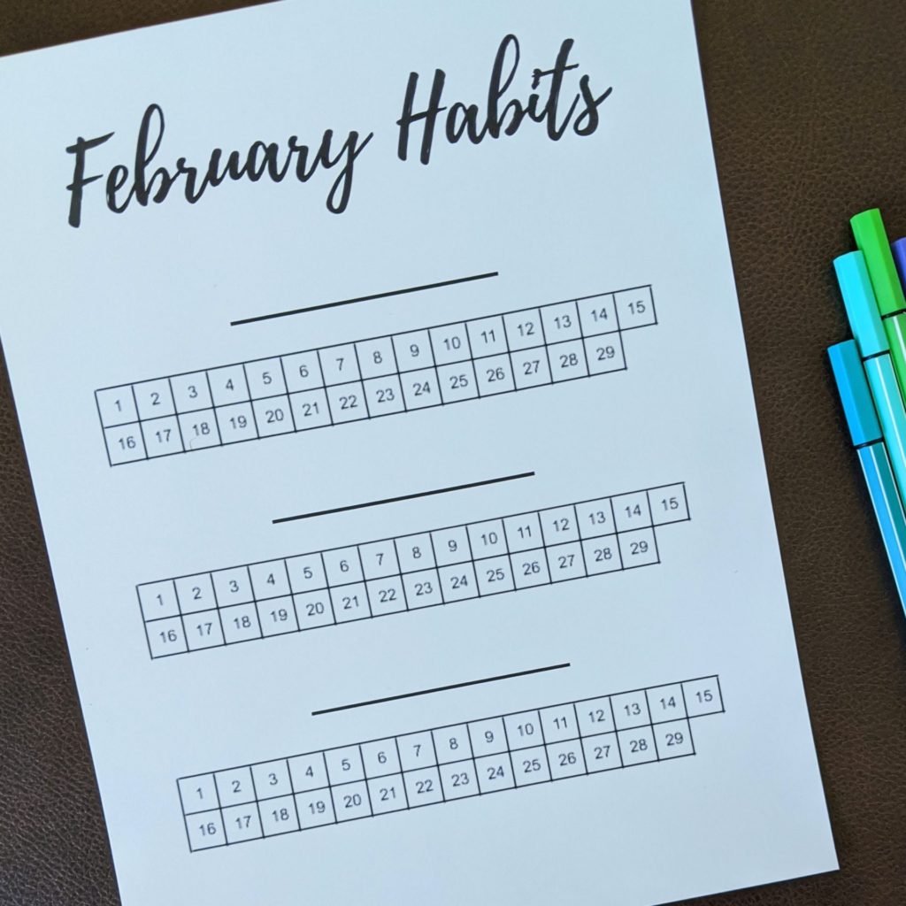 monthly habit tracker printable – let's live and learn